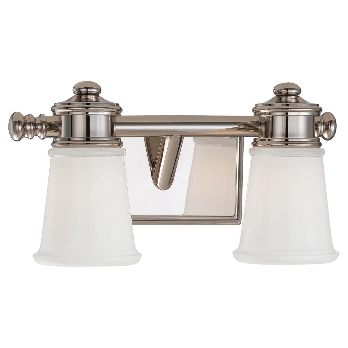 14 in. 2 Lights Vanity Light Polished Nickel finish