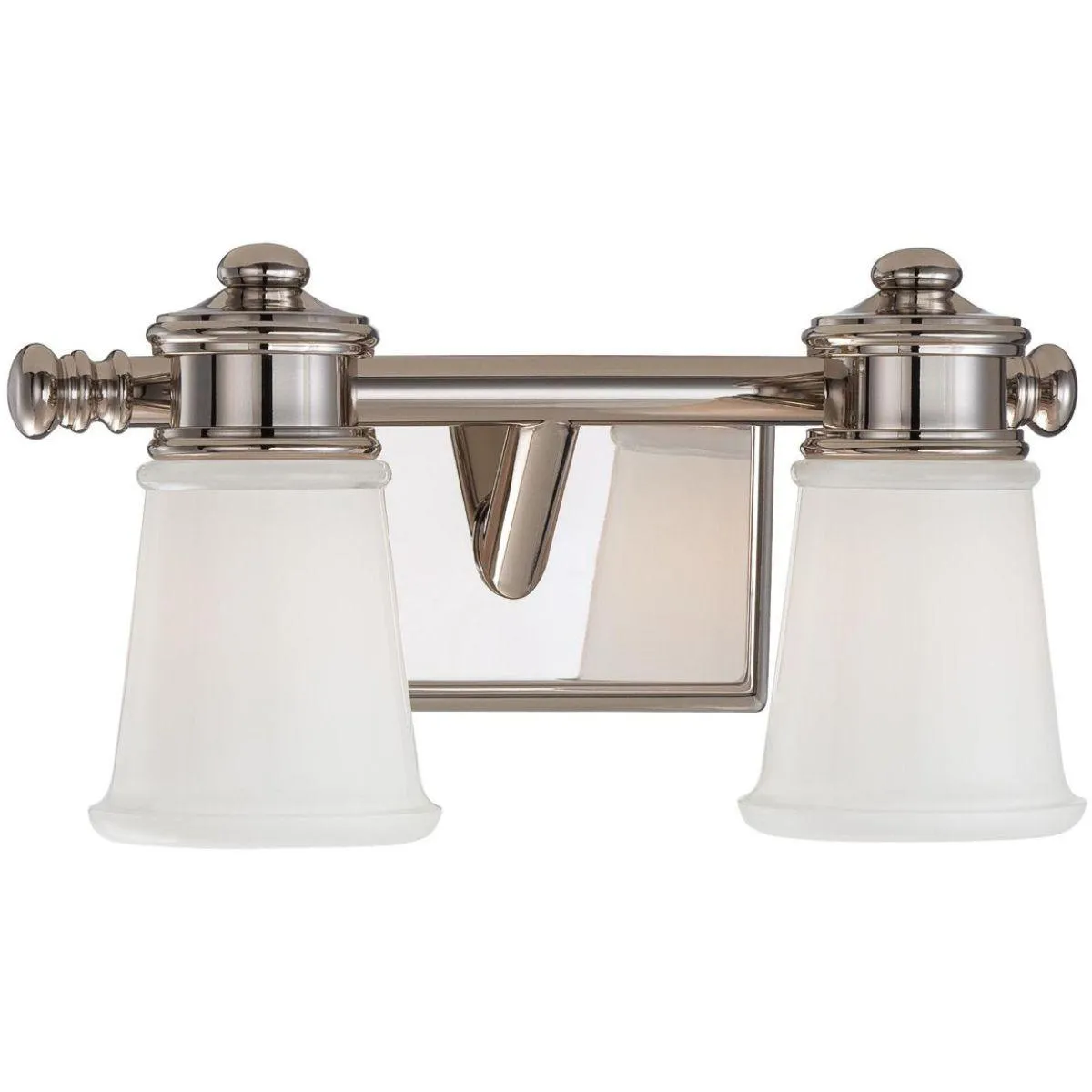 14 in. 2 Lights Vanity Light Polished Nickel finish