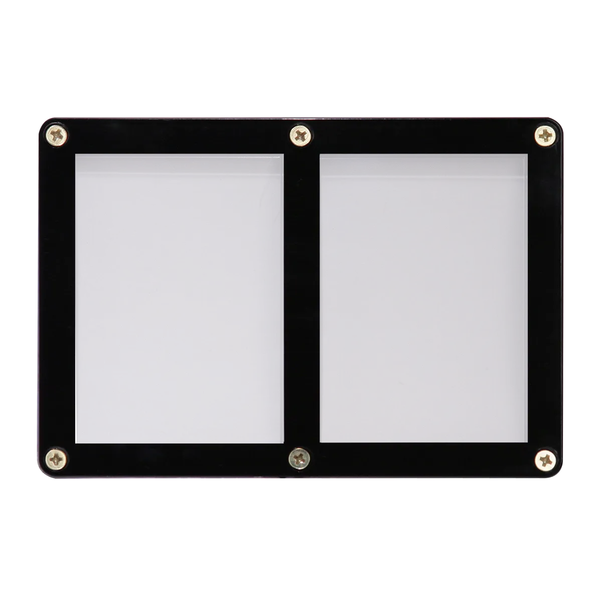 2-Card Black Frame Screwdown Holder