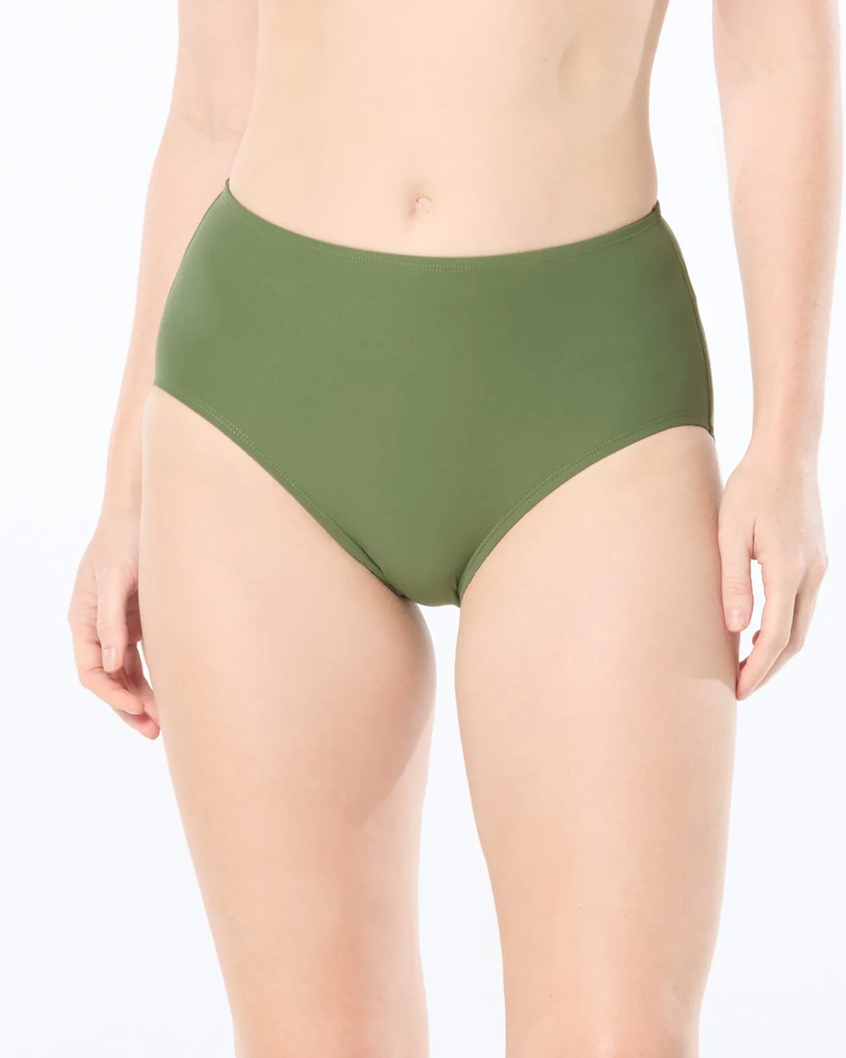 2024 Beach House Solid Chloe High Waist Bikini Bottom (More colors available) - H58433