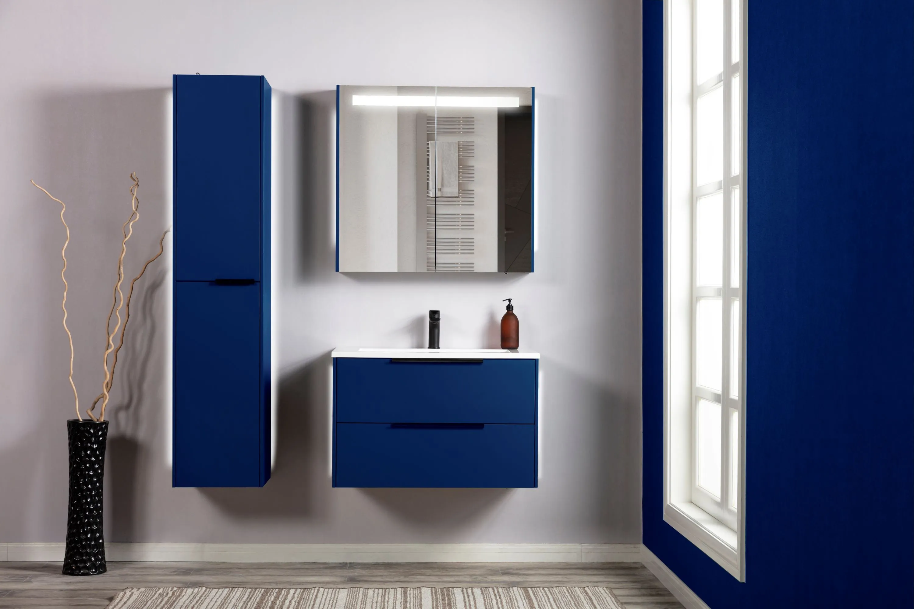 32" Bathroom Cabinet Set in Blue