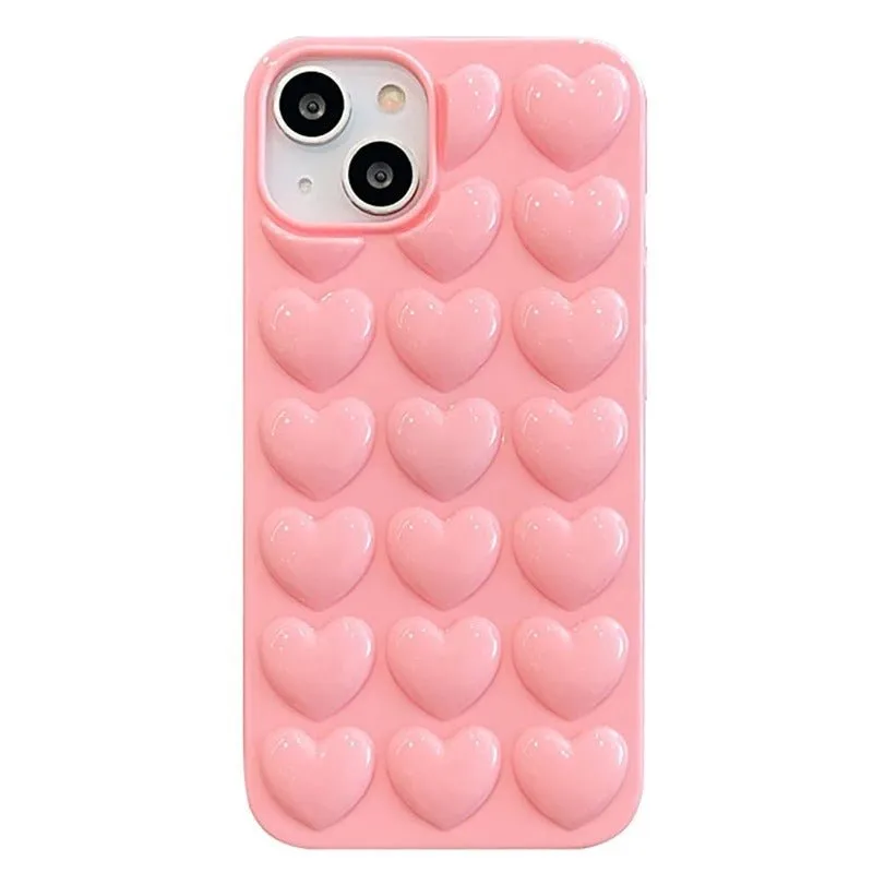 3D Heart iPhone Case