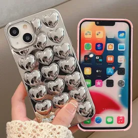 3D Heart iPhone Case