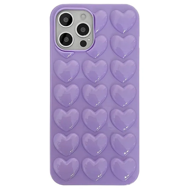 3D Heart iPhone Case