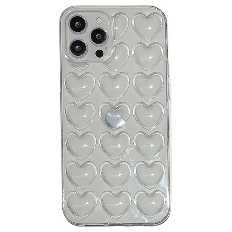 3D Heart iPhone Case