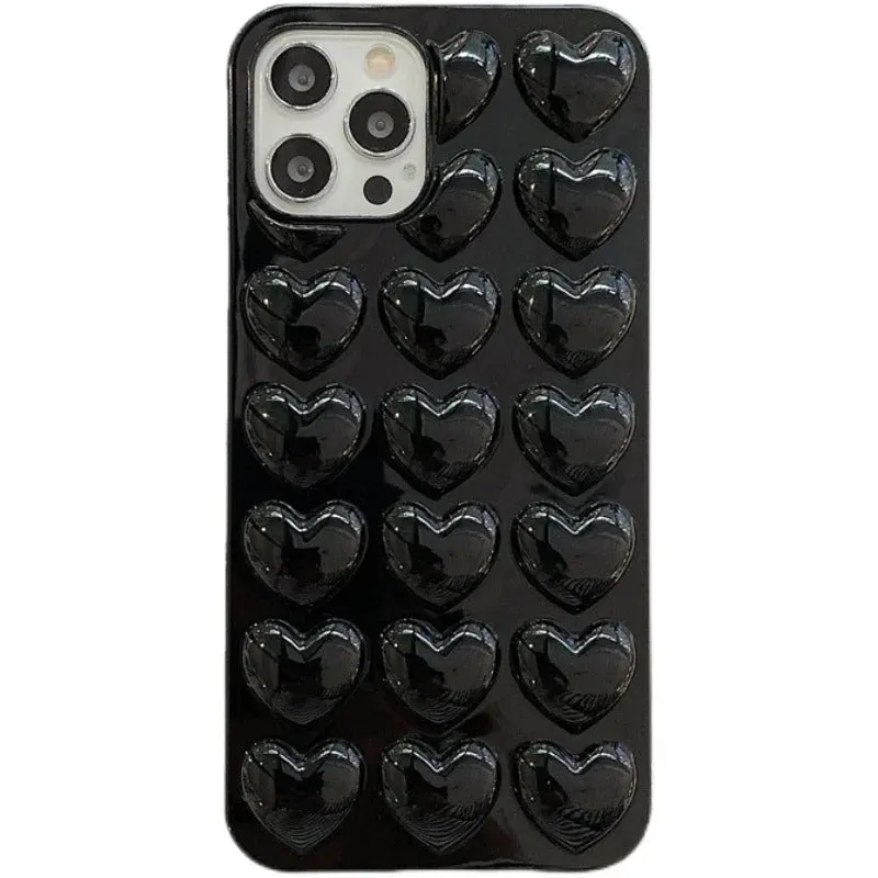 3D Heart iPhone Case