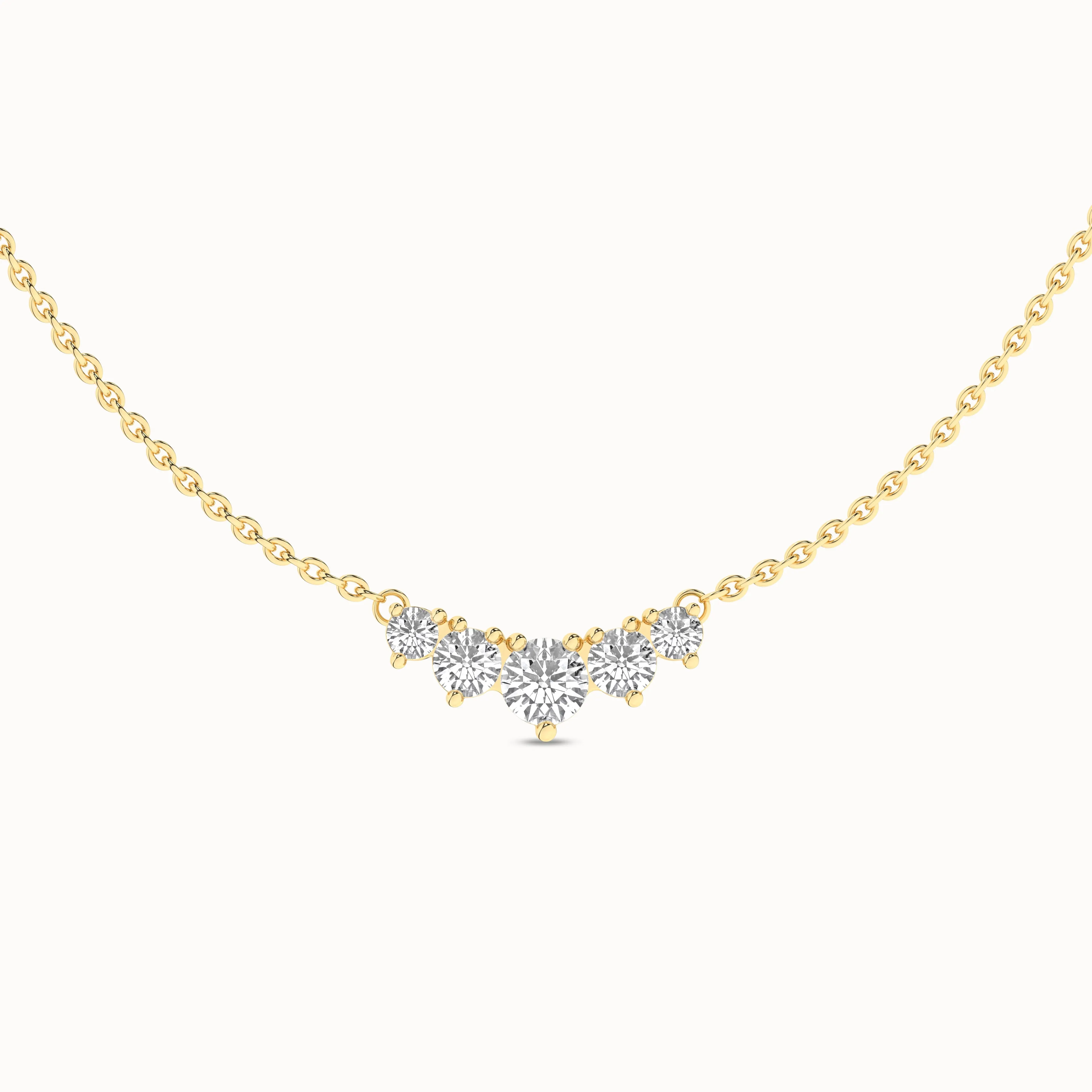 5-Stone Diamond Necklace