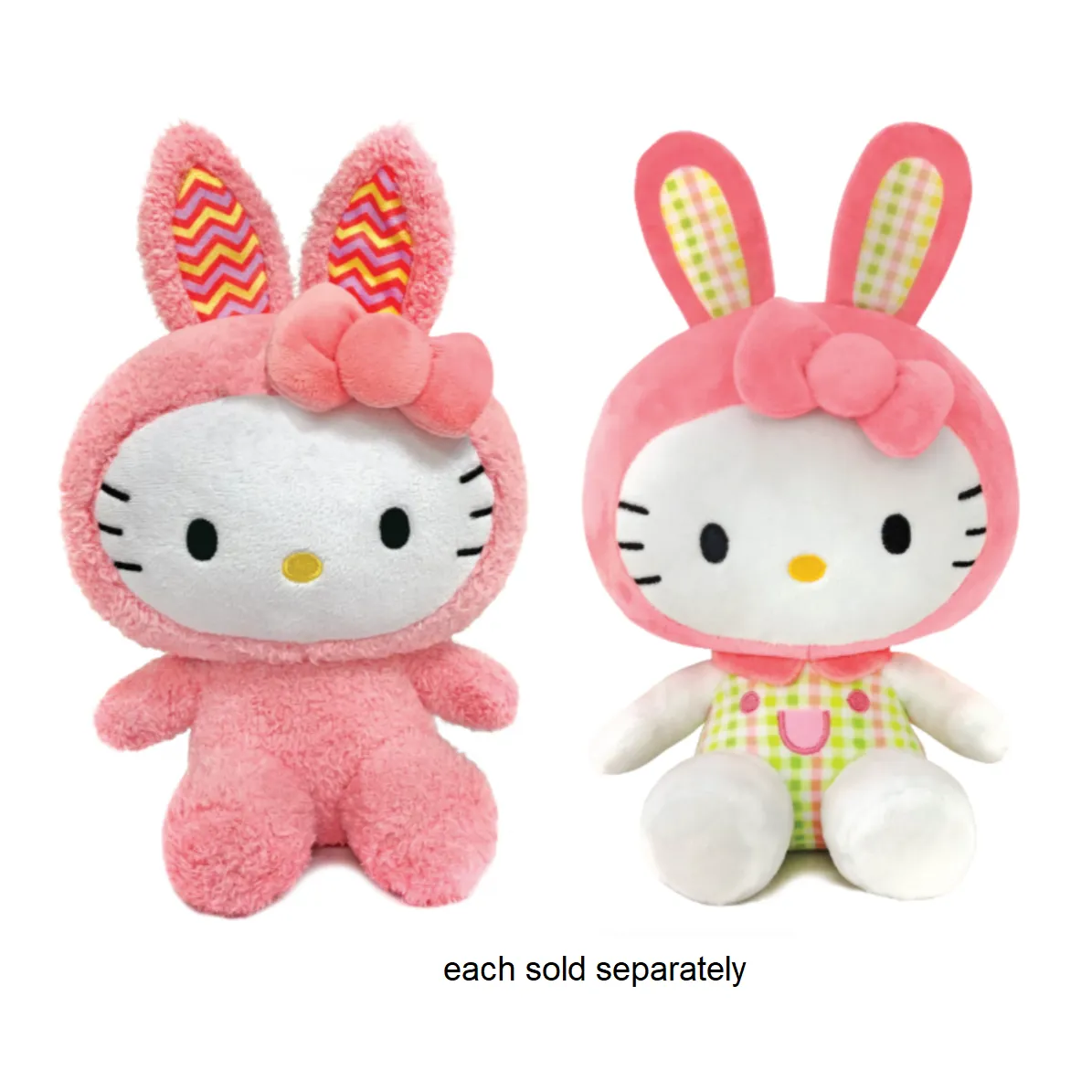 8.5" Easter Hello Kitty in Pink Bunny Outfit