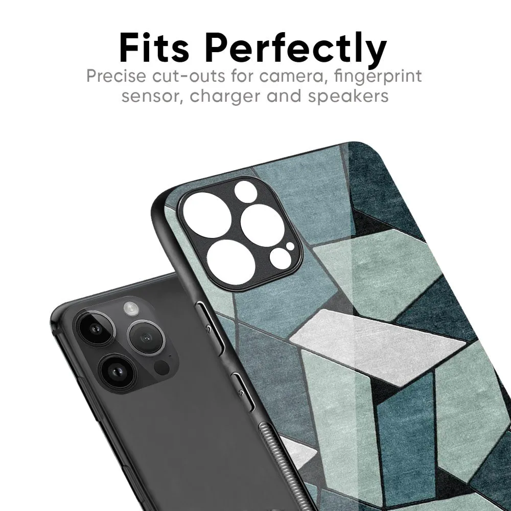 Abstact Tiles Glass Case for iPhone 16 Pro