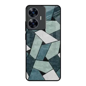 Abstact Tiles Glass Case for Realme C55