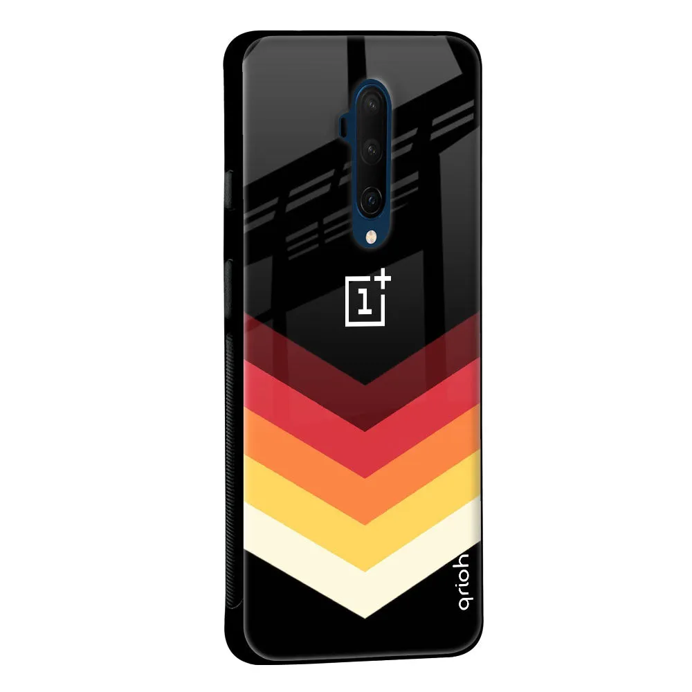 Abstract Arrow Pattern Glass Case For OnePlus 10 Pro