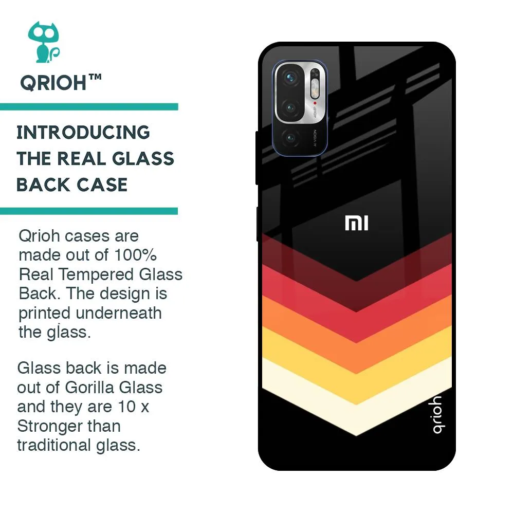 Abstract Arrow Pattern Glass Case For Redmi Note 10T 5G