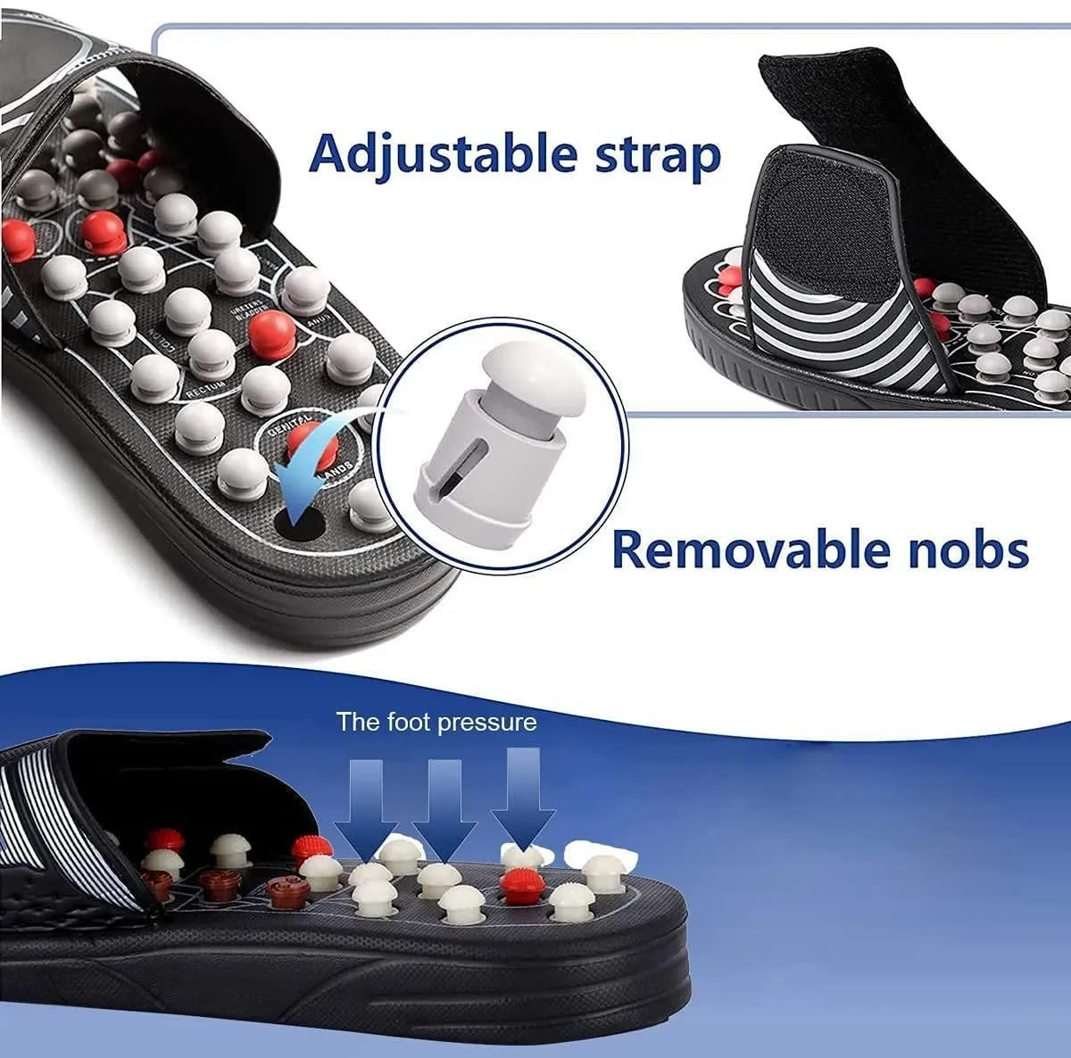 AcuComfort Acupressure Foot Relaxer Massager Slipper