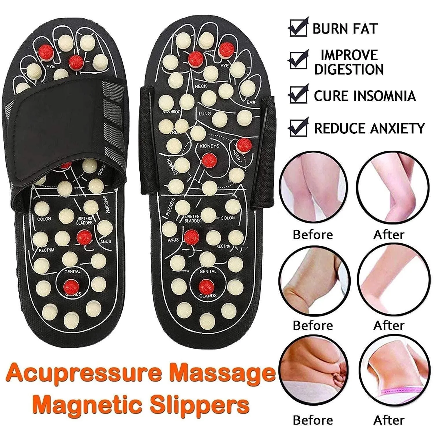 AcuComfort Acupressure Foot Relaxer Massager Slipper