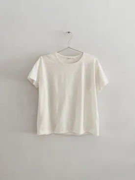 adult organic cotton tee in natural