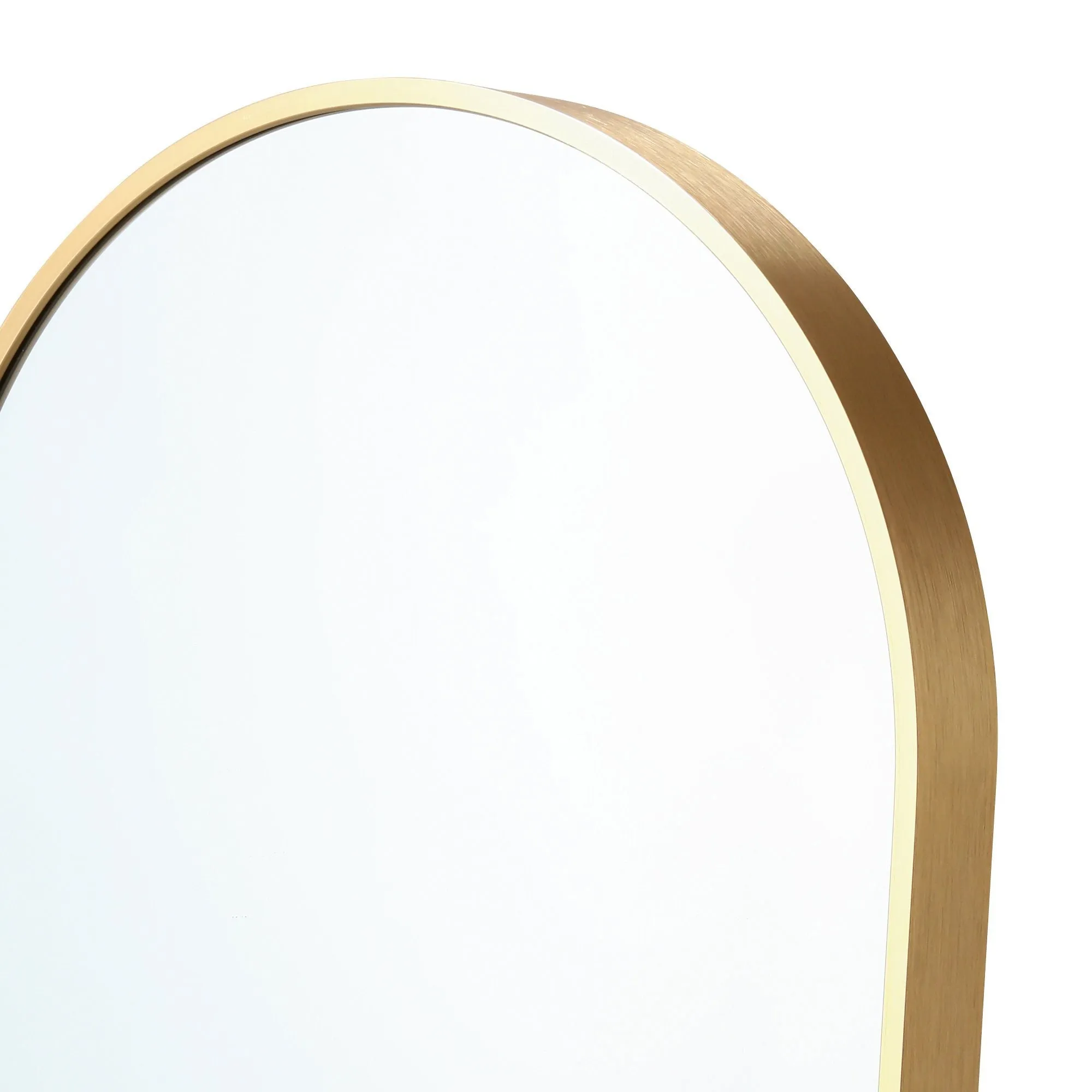 Aluminum Frame Stand Mirror  Gold