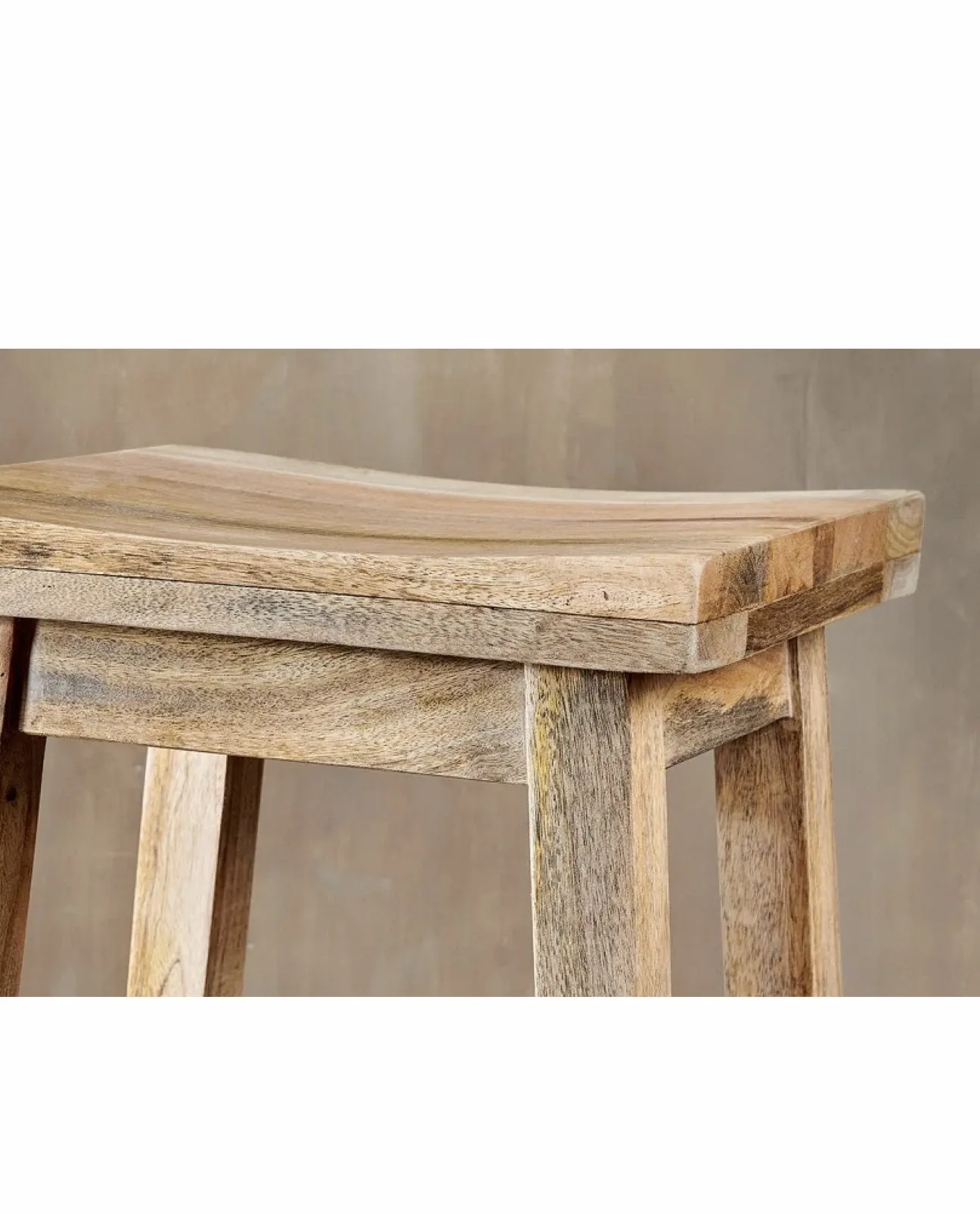 Ambi Wooden Stool in Natural