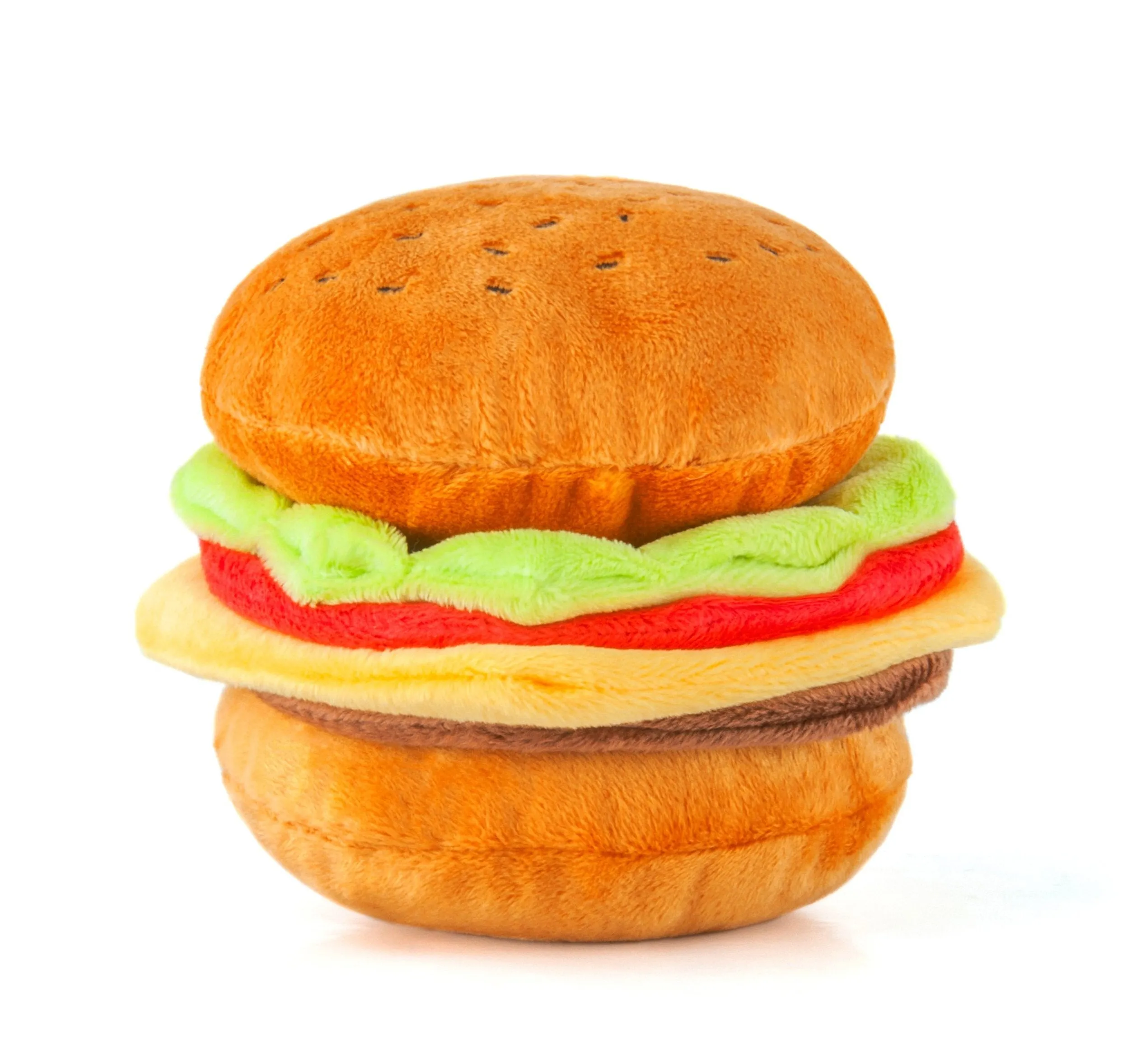 American Classic Hamburger Plush Dog Toy