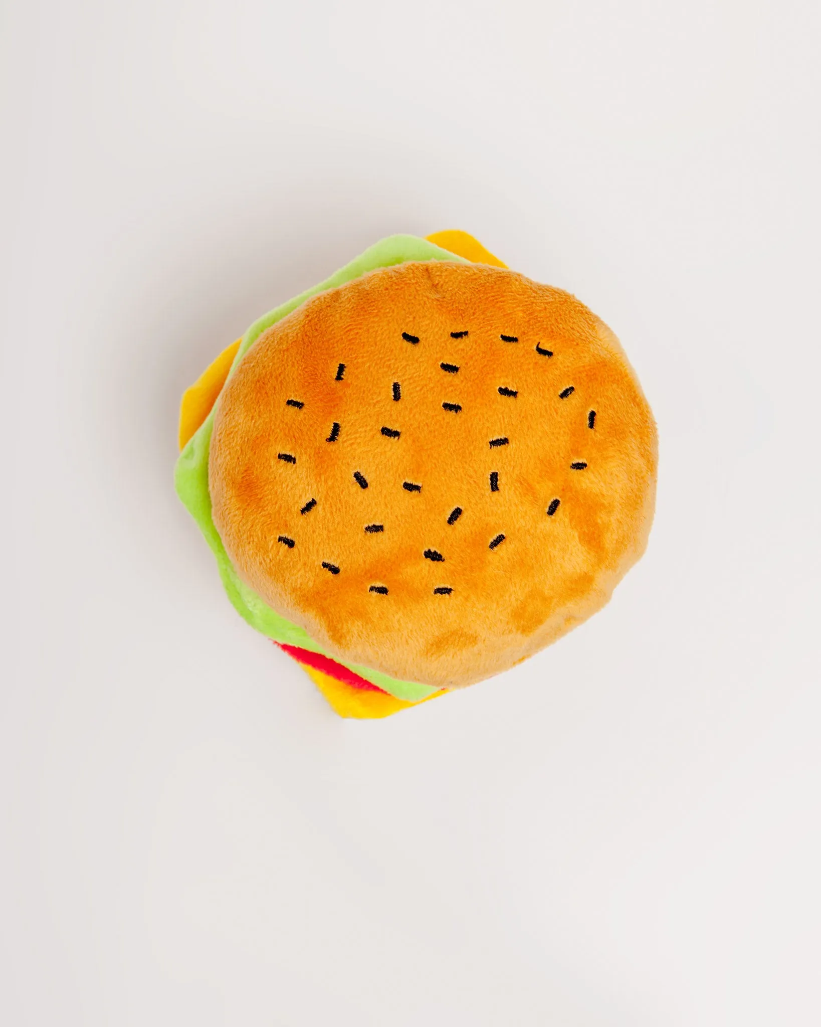 American Classic Hamburger Plush Dog Toy