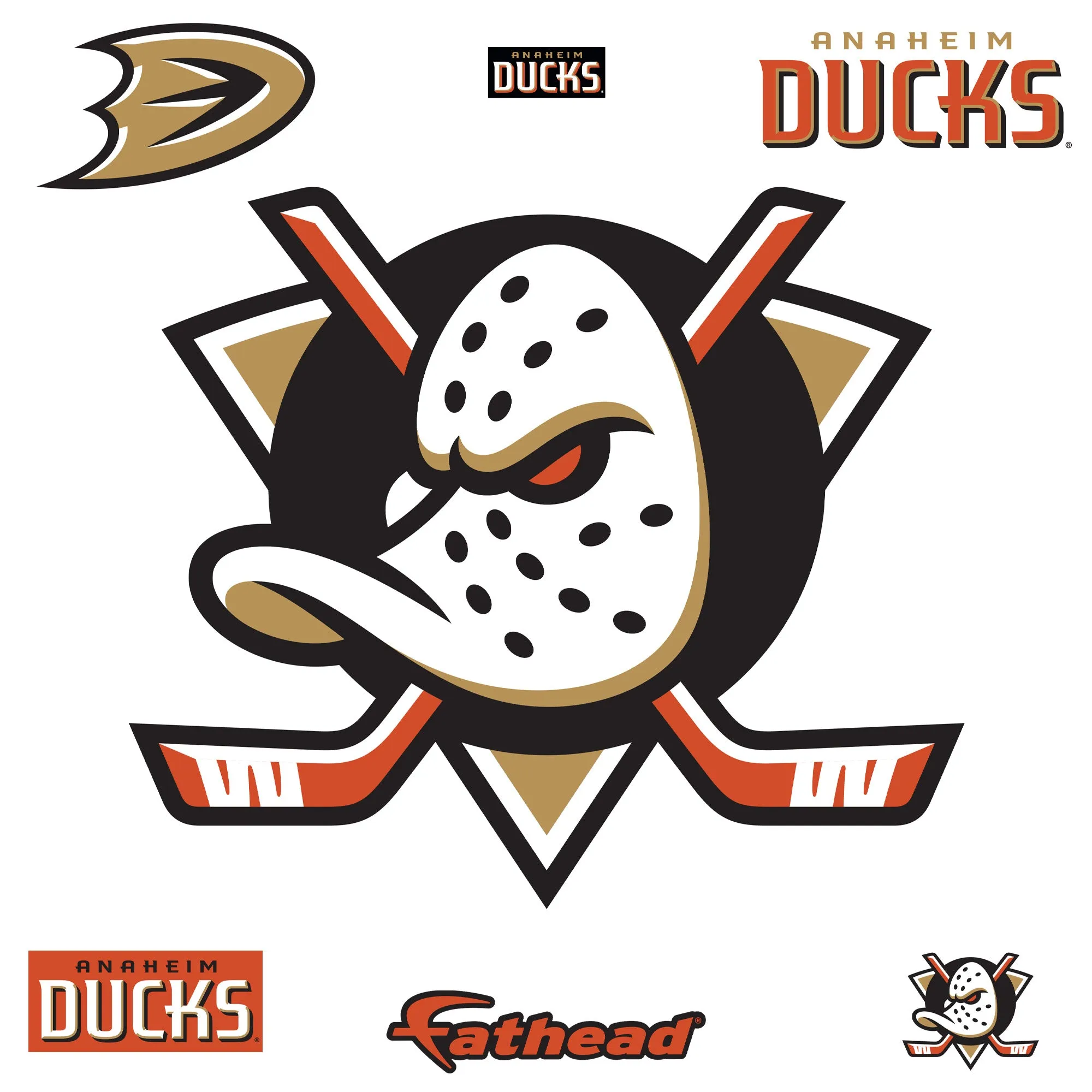 Anaheim Ducks:  Logo        - Officially Licensed NHL Removable     Adhesive Decal