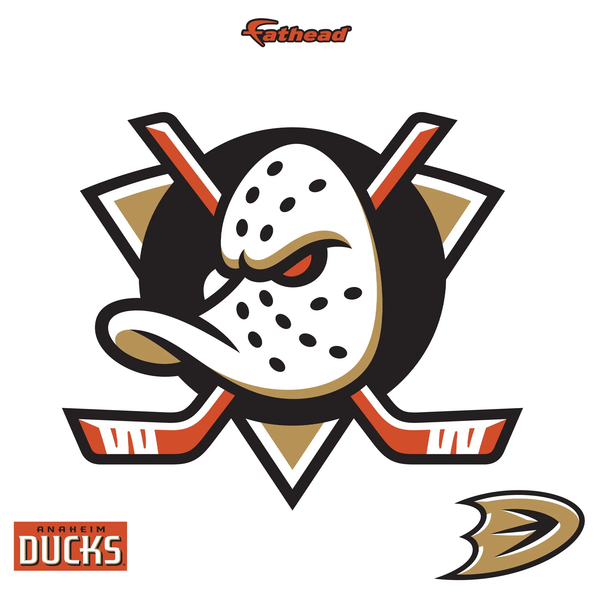 Anaheim Ducks:  Logo        - Officially Licensed NHL Removable     Adhesive Decal