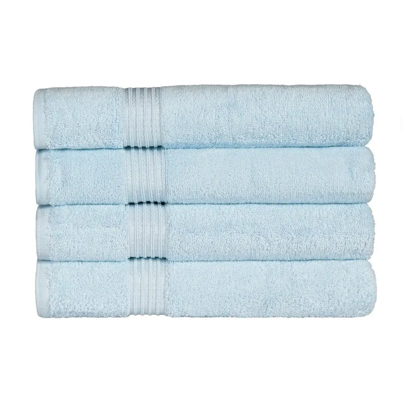 Anamarie Egyptian-Quality Cotton Same-Size Bath Towel Set (Set of 4)