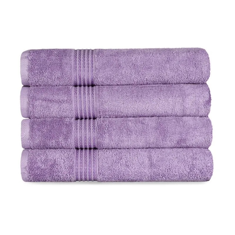 Anamarie Egyptian-Quality Cotton Same-Size Bath Towel Set (Set of 4)