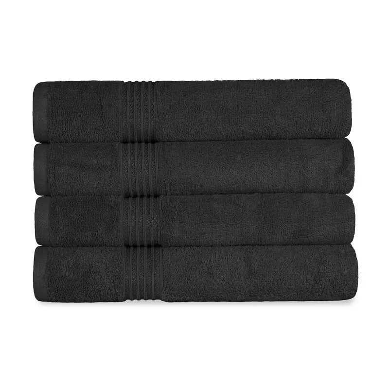 Anamarie Egyptian-Quality Cotton Same-Size Bath Towel Set (Set of 4)