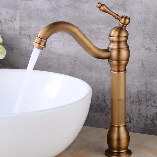 Antique Retro Oil Rubbed Finish Bathroom Tap