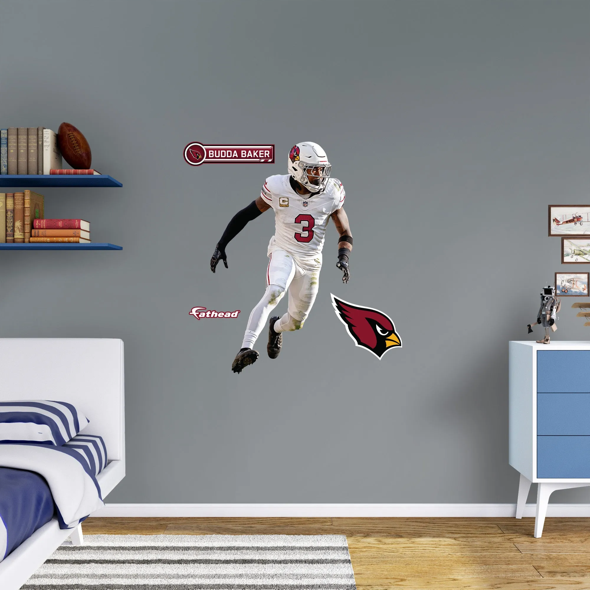 Arizona Cardinals: Budda Baker         - Officially Licensed NFL Removable     Adhesive Decal