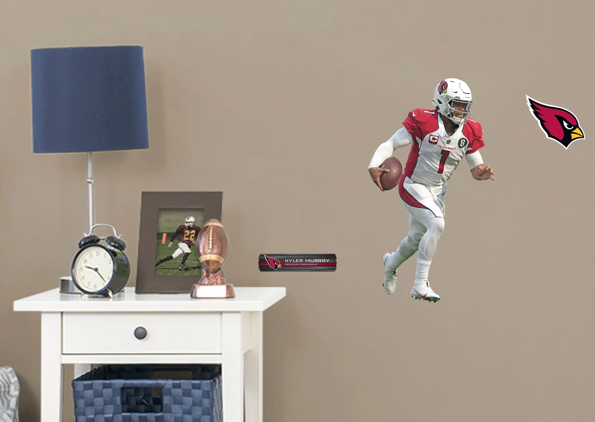 Arizona Cardinals: Kyler Murray         - Officially Licensed NFL Removable Wall   Adhesive Decal