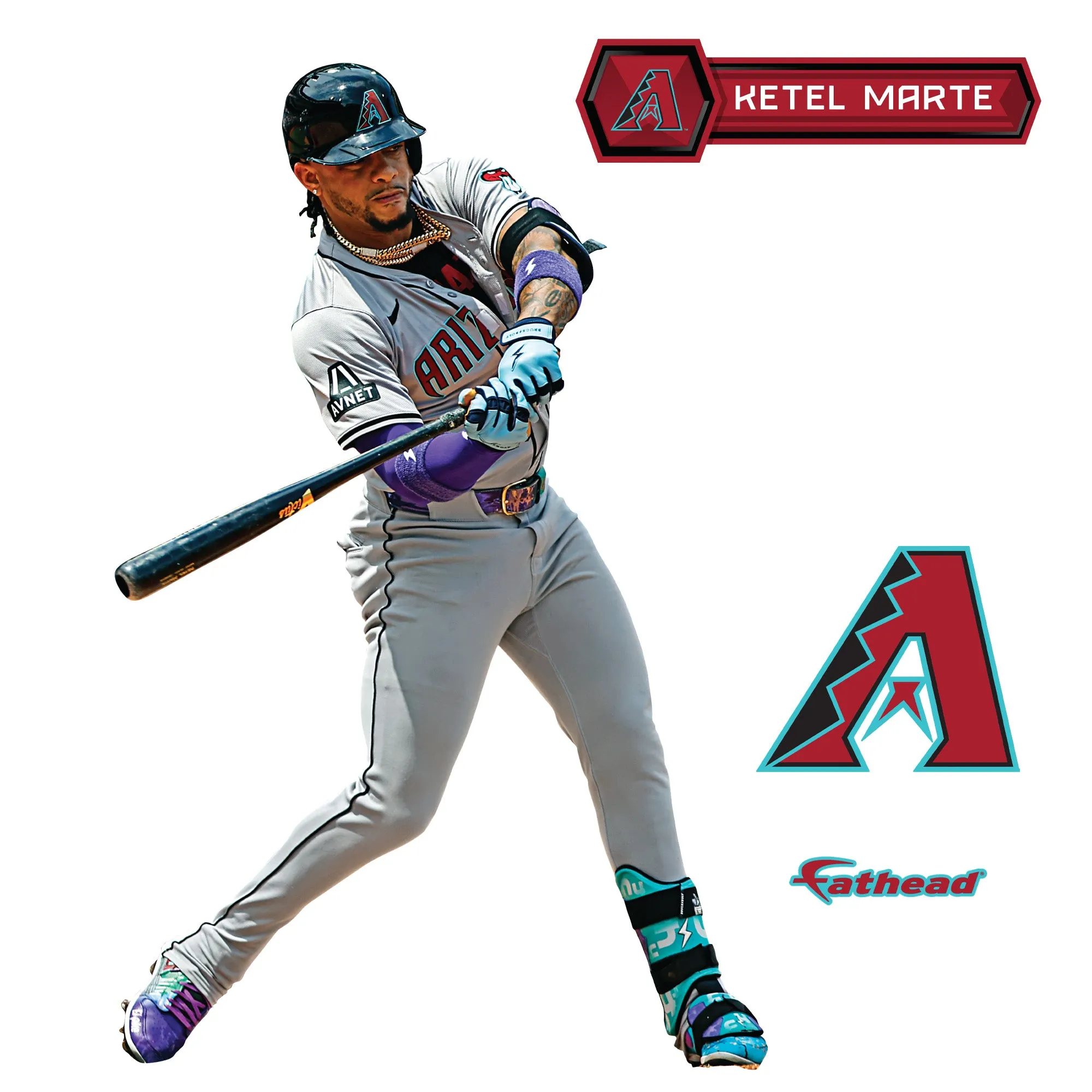 Arizona Diamondbacks: Ketel Marte         - Officially Licensed MLB Removable     Adhesive Decal