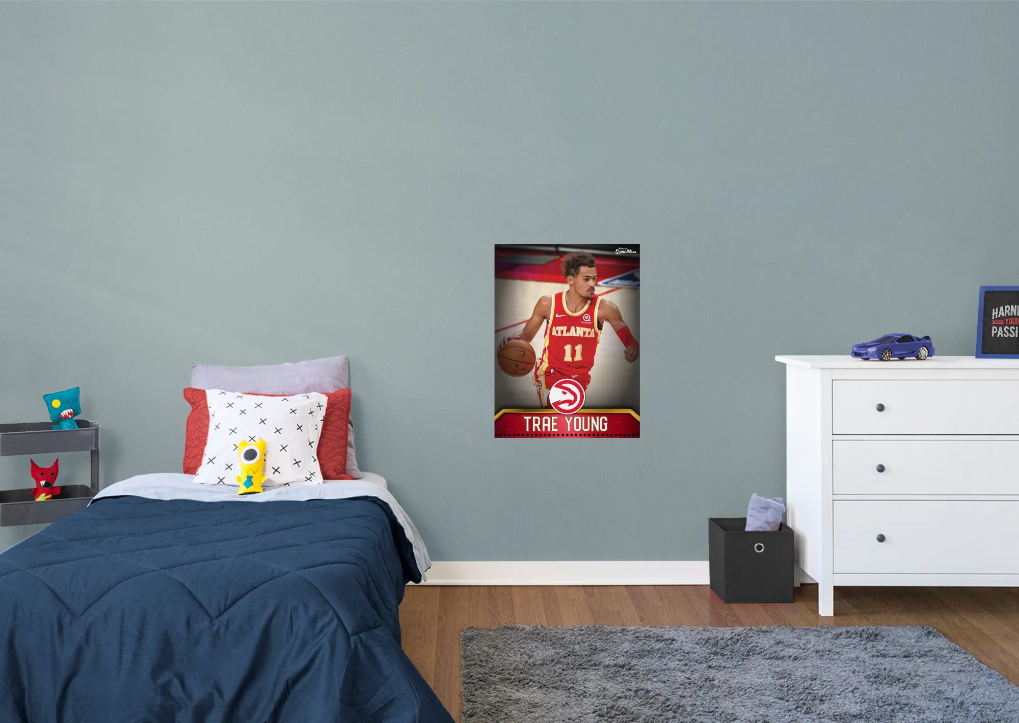 Atlanta Hawks Trae Young  GameStar        - Officially Licensed NBA Removable Wall   Adhesive Decal