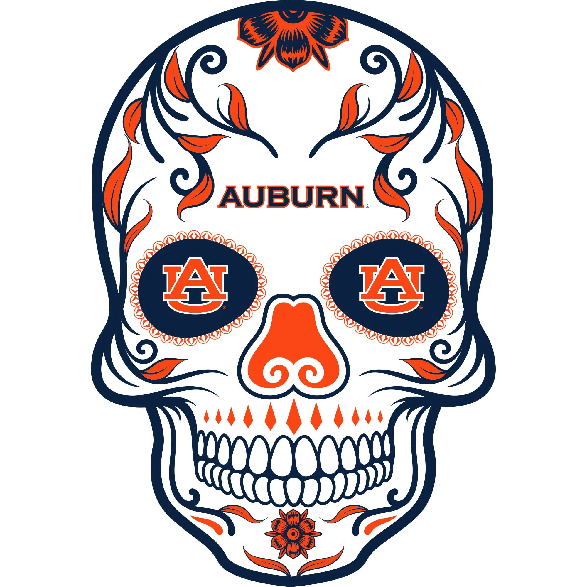 Auburn Tigers: Skull Foam Core Cutout - Officially Licensed NCAA Big Head