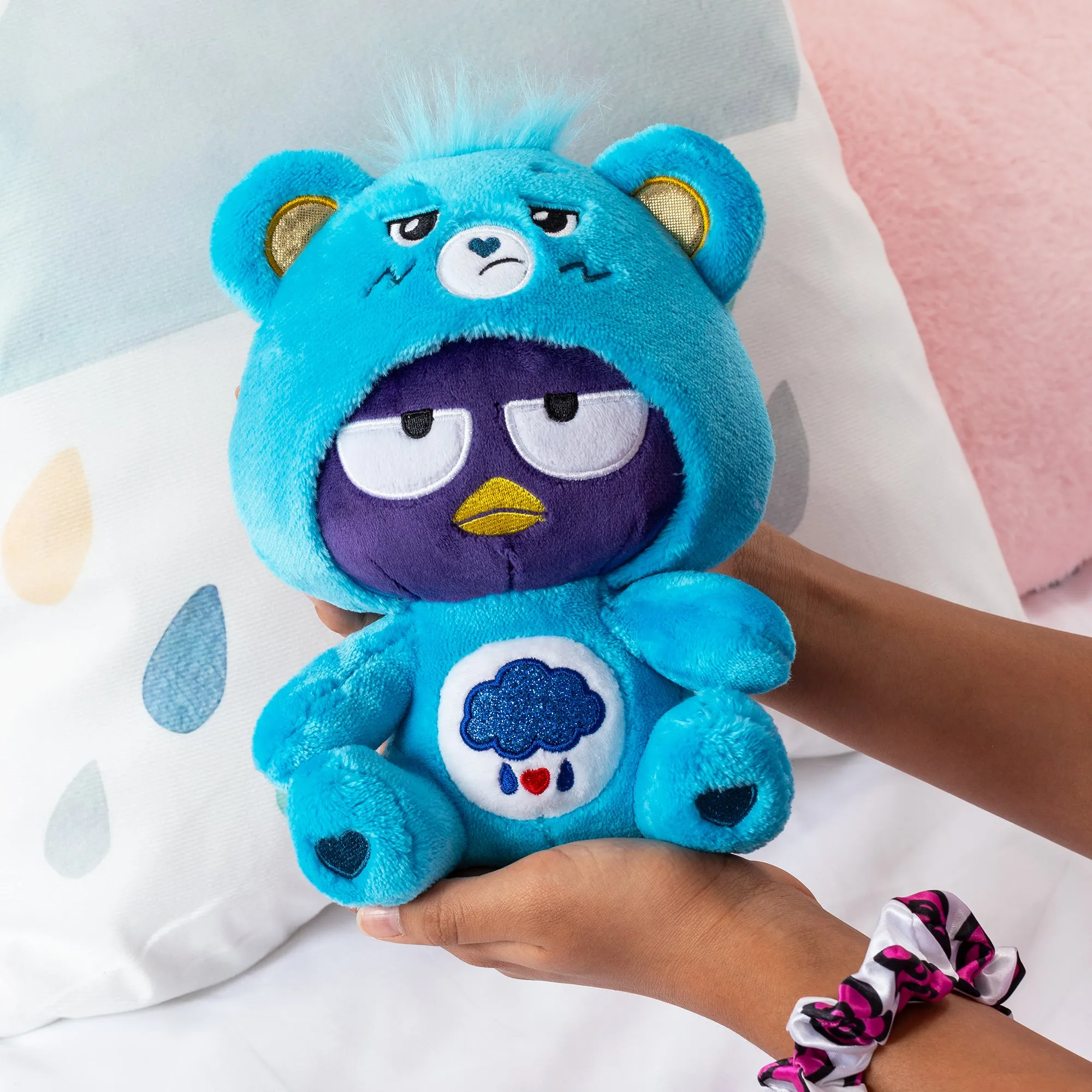 Badtz-maru x Care Bears 8" Plush (Grumpy Bear)