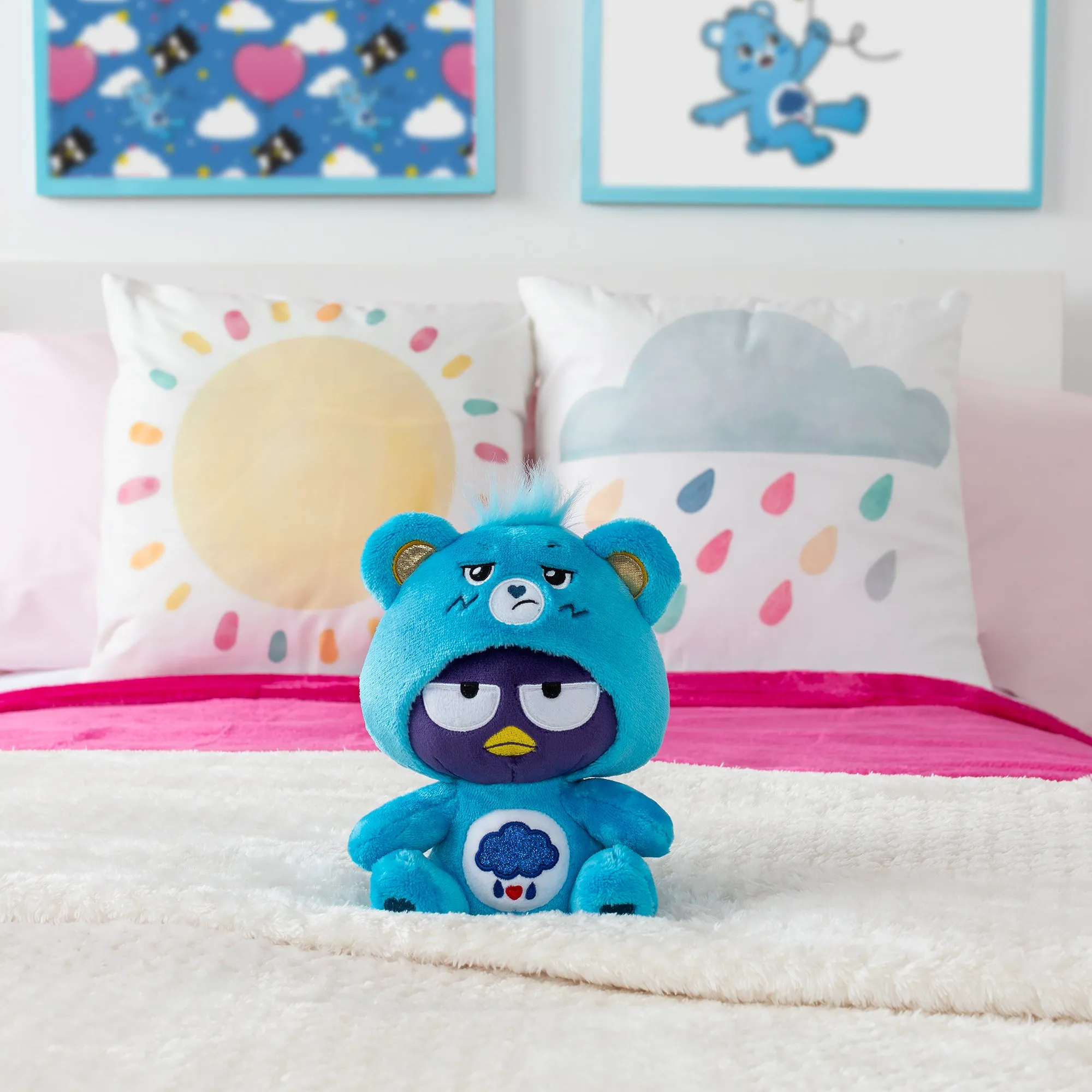 Badtz-maru x Care Bears 8" Plush (Grumpy Bear)