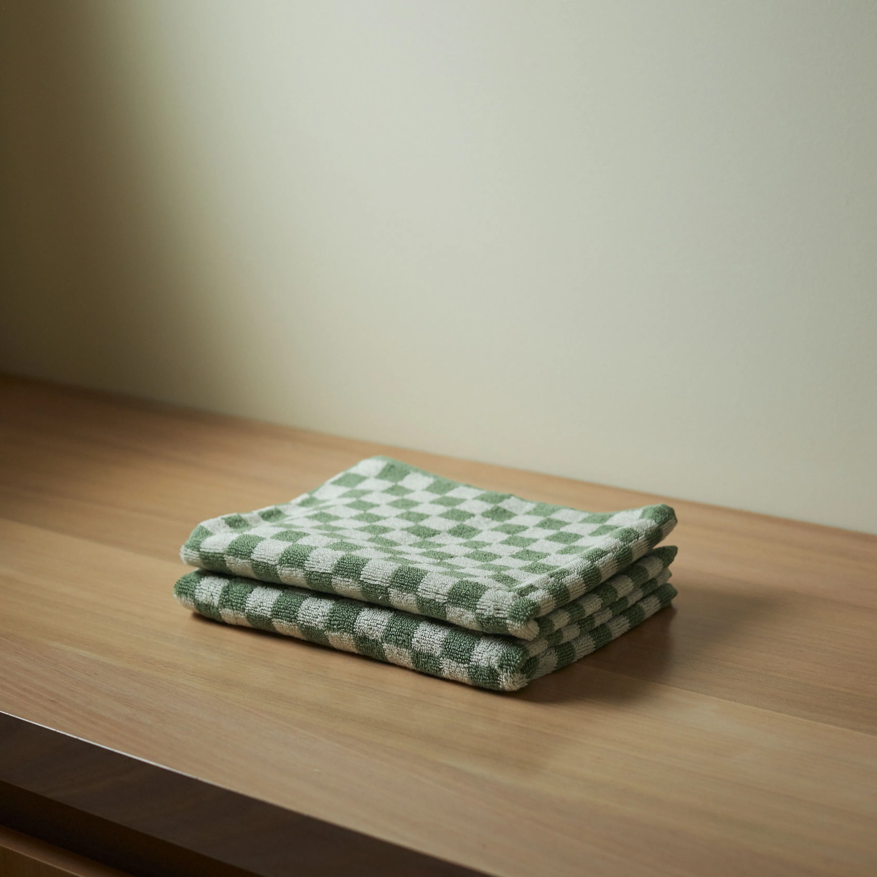 Baina | Josephine Hand Towel in Sage and Chalk