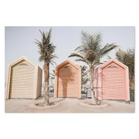 Beach Huts And Palms