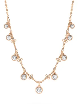 Beach Medium Rose Gold Diamond Necklace