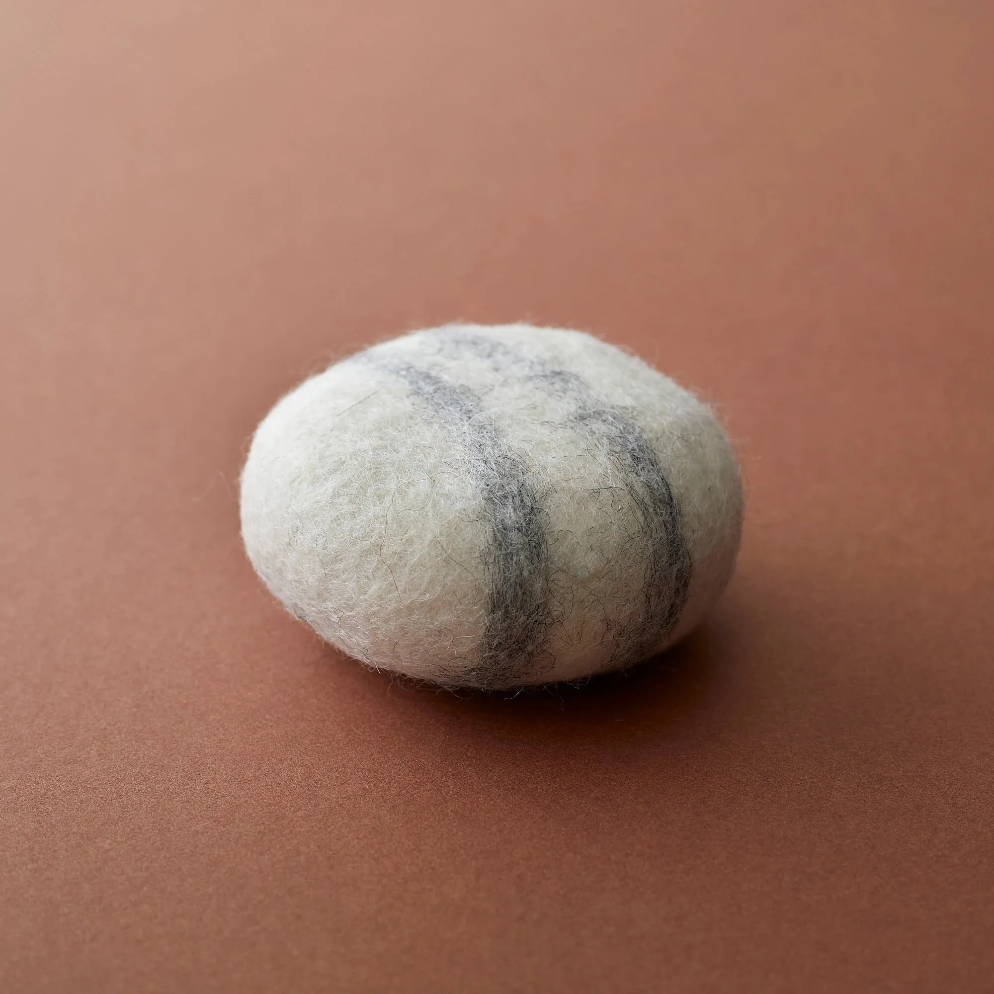 BHITRA Eco Natural Wool Felted Soap Marble - Cream