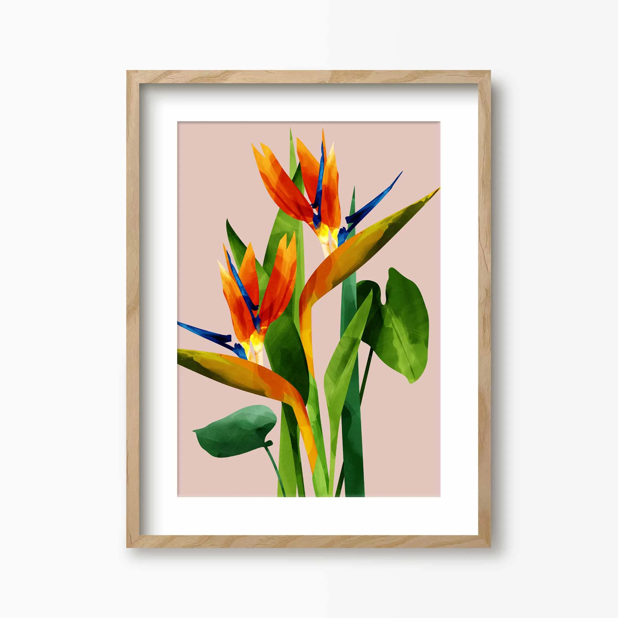 Birds of Paradise Flower Print