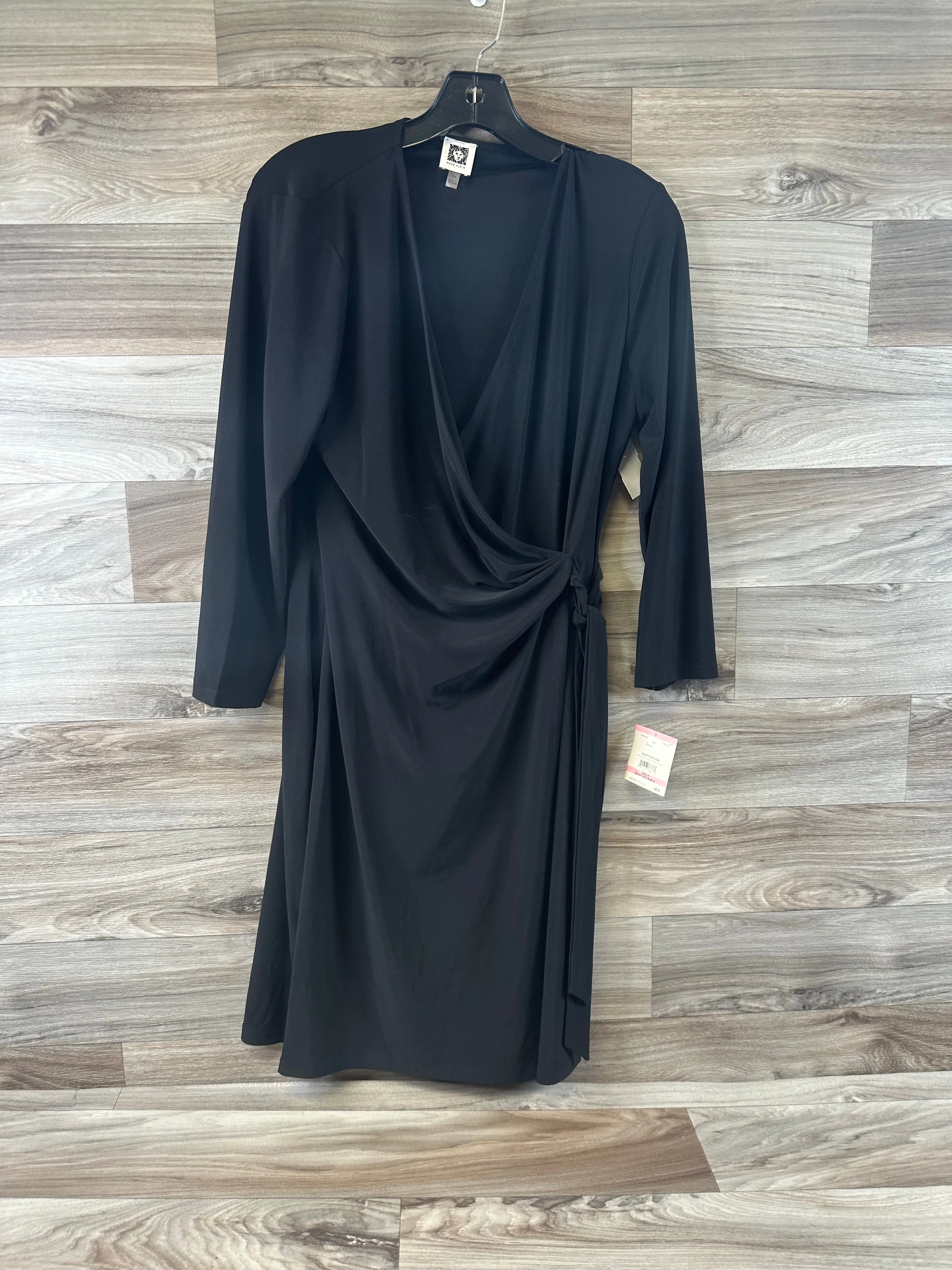 Black Dress Casual Midi Anne Klein, Size M