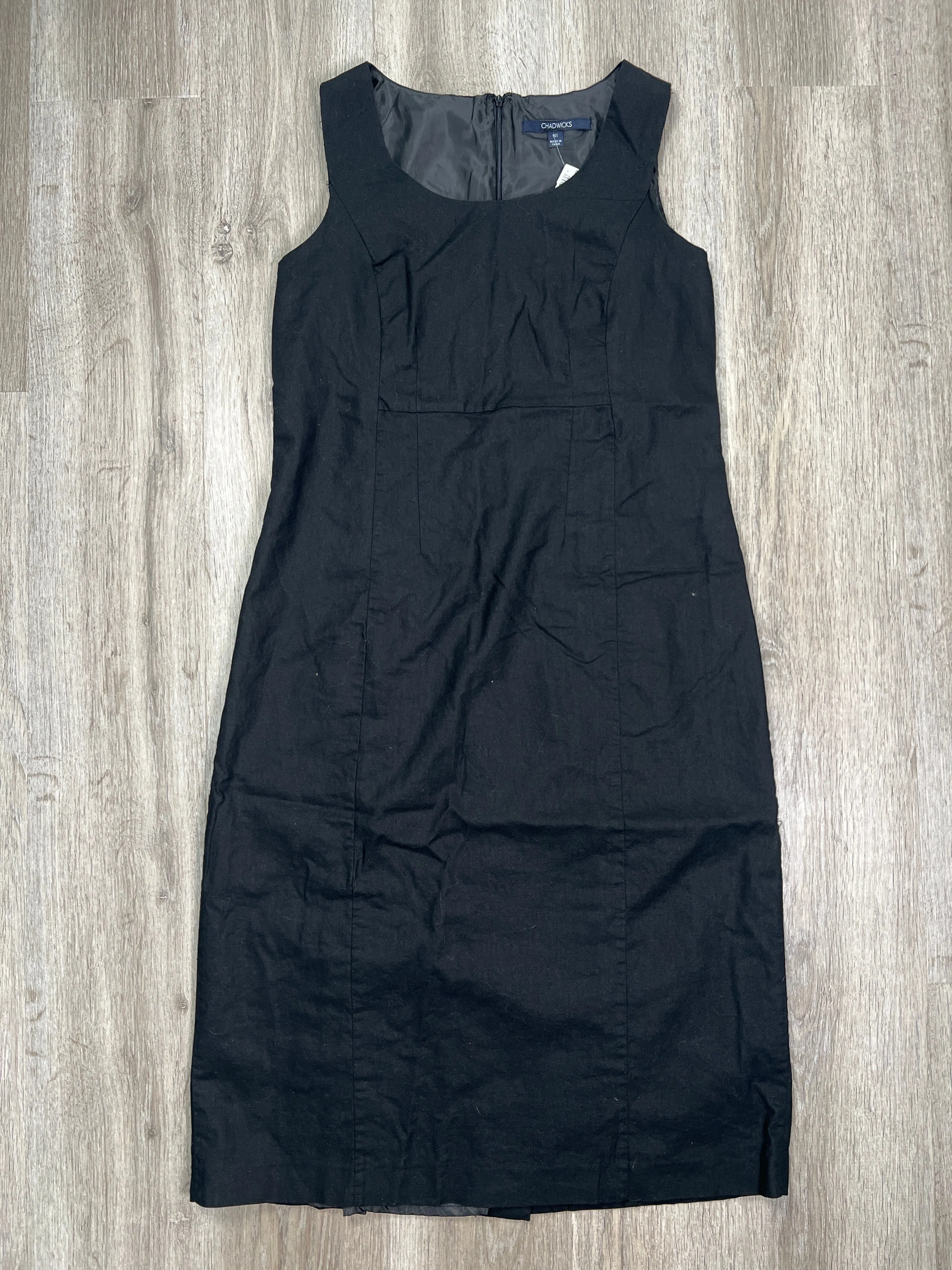 Black Dress Casual Midi Chadwicks, Size Xl