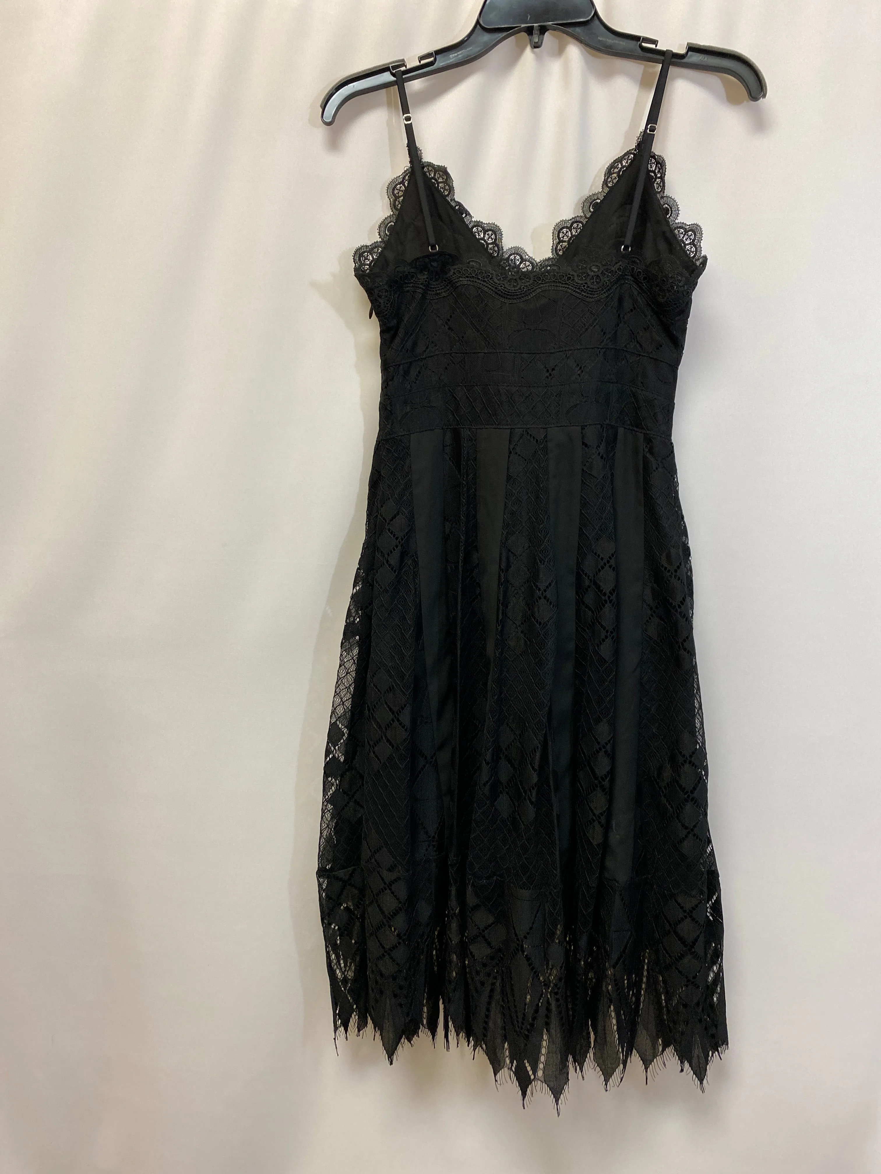 Black Dress Casual Midi Cmc, Size S