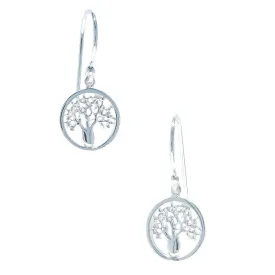 Boab Tree Silver Hook Earrings