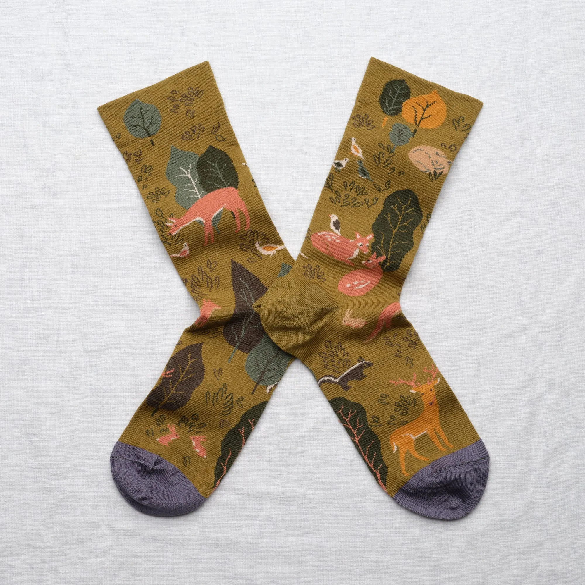 Bonne Maison |  Wildlife Socks in Absinthe