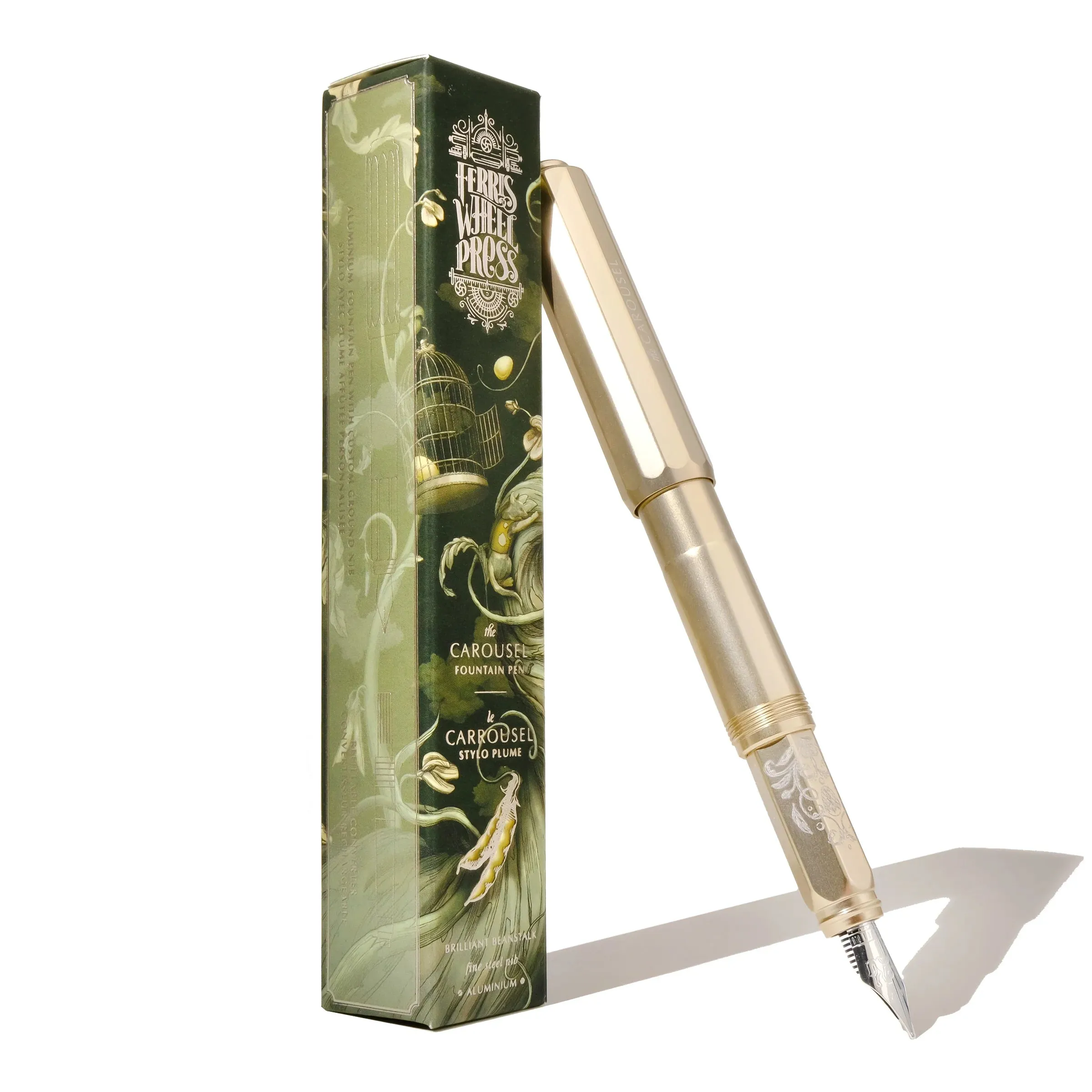 Brilliant Beanstalk Carousel Aluminum Fountain Pen | Limited Edition