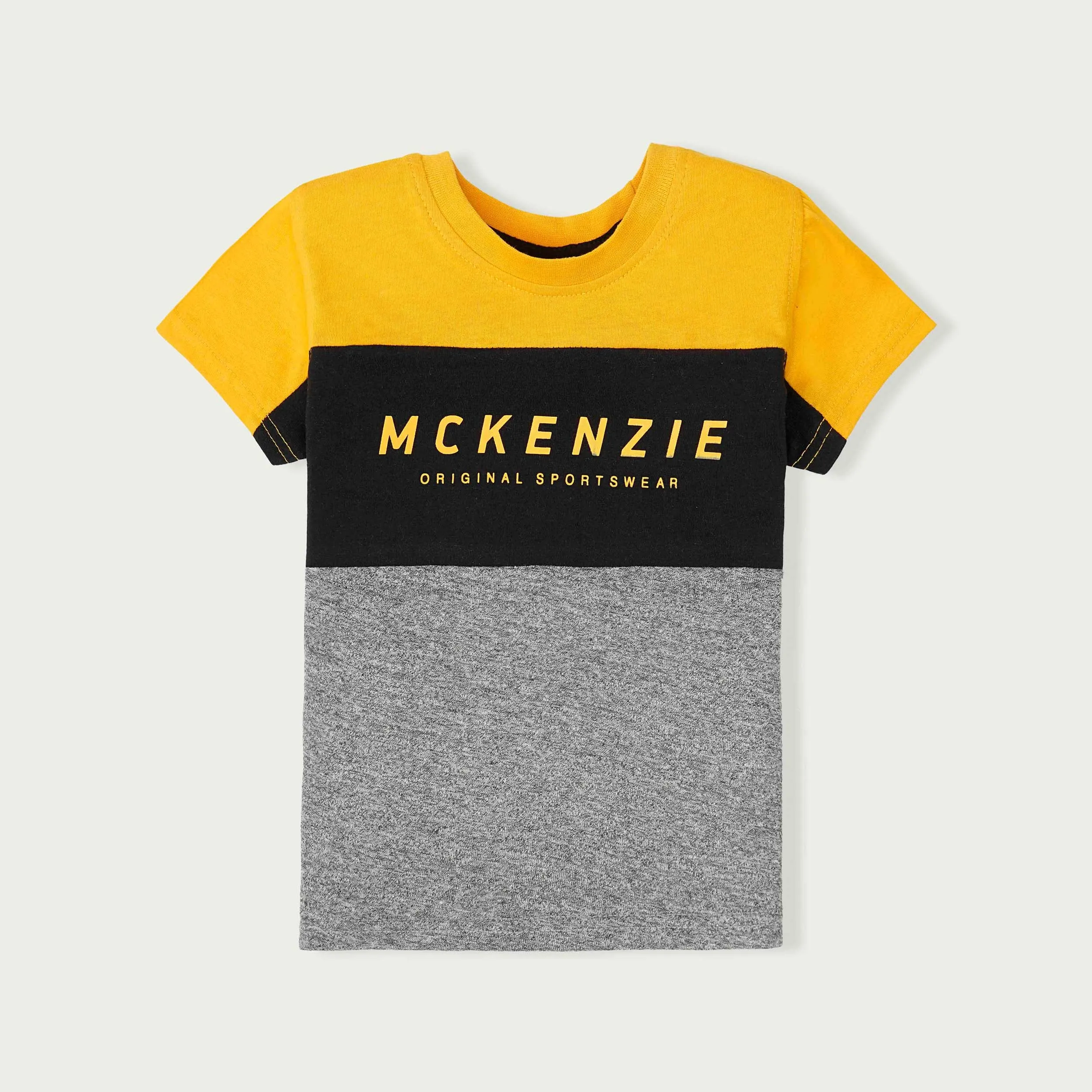 C1449 MCK ZE Sports Wear Mustered/Black/Grey T-Shirt