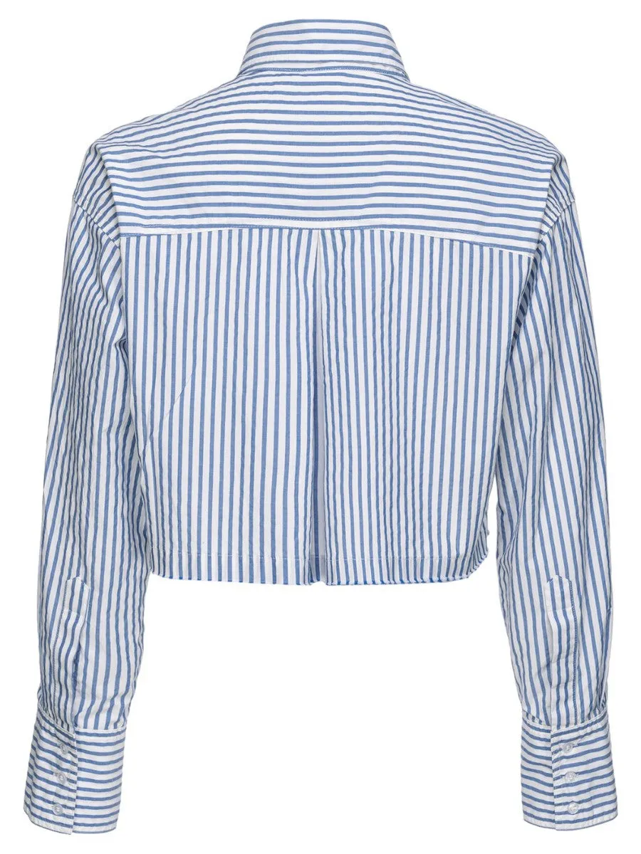 Camicia Pergusa Crop a Righe