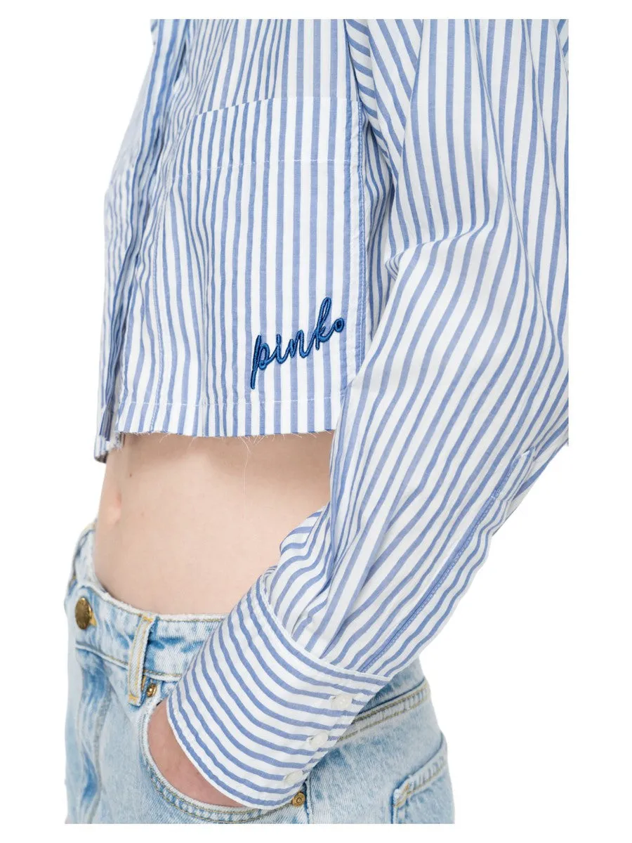 Camicia Pergusa Crop a Righe